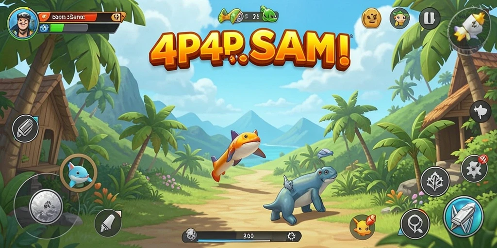 Tampilan gameplay <strong>4P4P</strong> yang seru dan mengasyikkan.