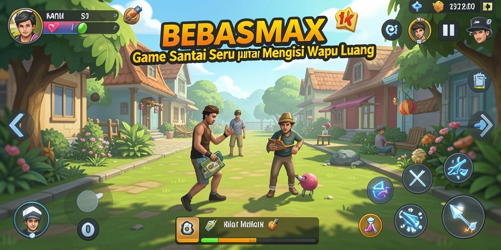 Tampilan gameplay seru dari BEBASMAX yang menantang.
