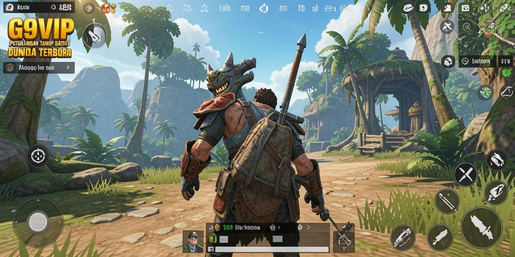 Gameplay G9VIP menampilkan eksplorasi dunia terbuka yang luas dan interaktif.