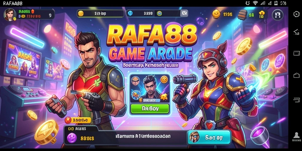 Tampilkan gameplay seru RAFA88 dengan rintangan menarik.
