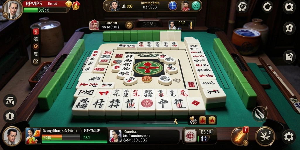 Tampilan gameplay RPVIP5 menampilkan pengalaman seru bermain Mahjong.