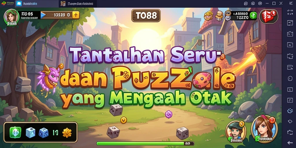Gambaran gameplay TO88 dengan teka-teki yang menantang dan adiktif.
