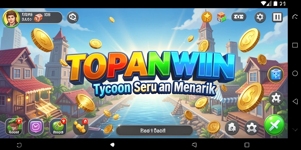 Tampilan gameplay seru dari TOPANWIN yang menampilkan strategi Tycoon.