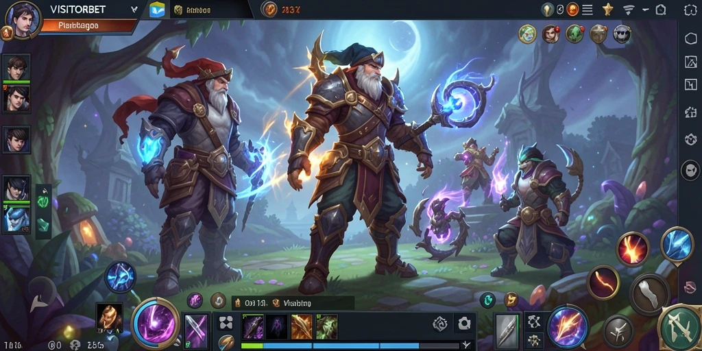 Gameplay MMORPG VISITORBET yang seru dan mendebarkan dengan grafis memukau.