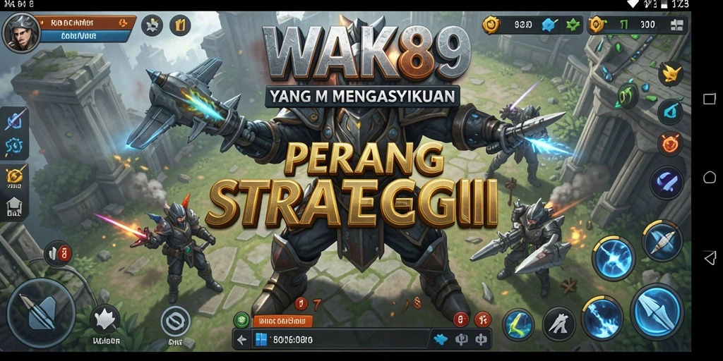 Screenshot utama WAK89 menunjukkan aksi pertempuran yang epik dan strategis.