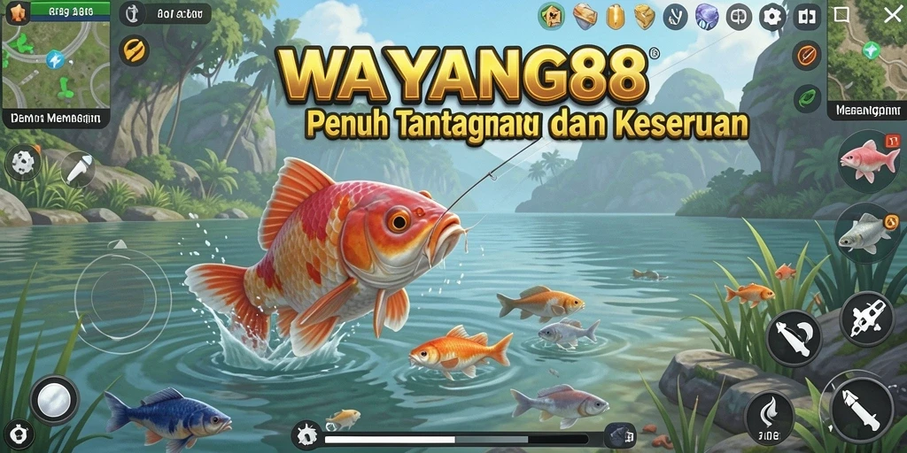 Tangkapan ikan besar dalam gameplay WAYANG88 yang seru.